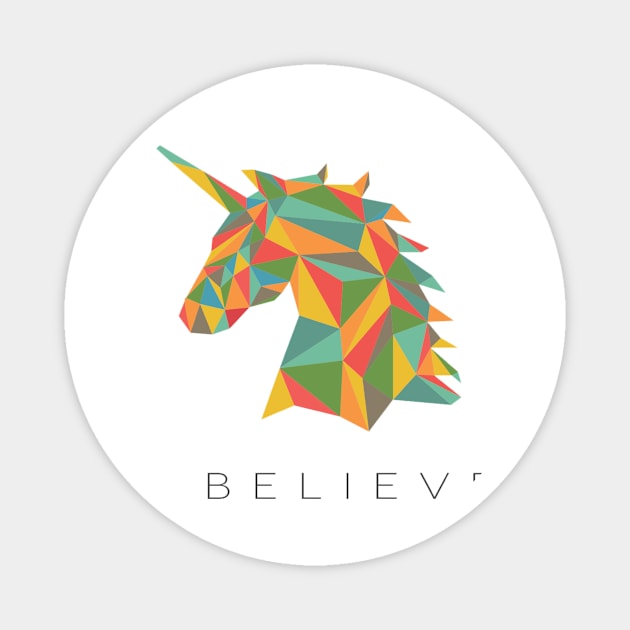 Belive in Unicorns (Dark) Magnet by carriedaway